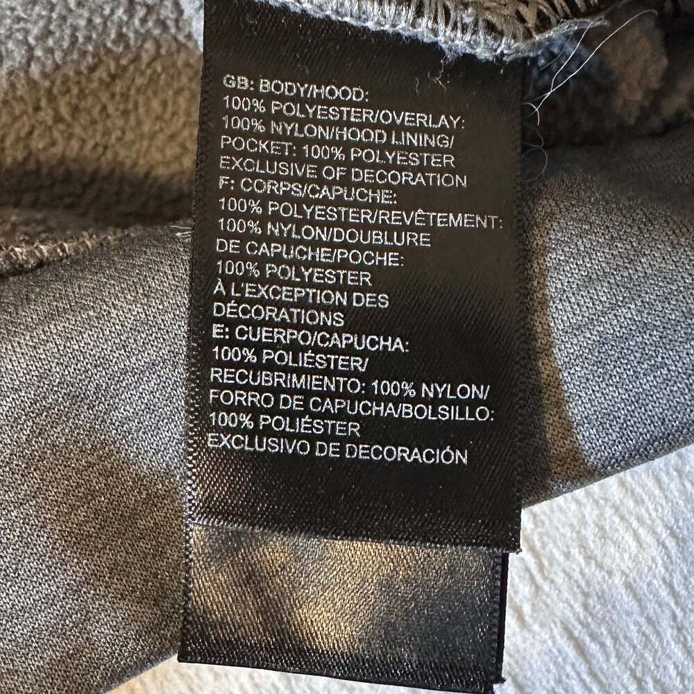 The North Face Mens Small Mountain Athletics 1/4 Zip Hoodie Grey/Black - Picture 11 of 14